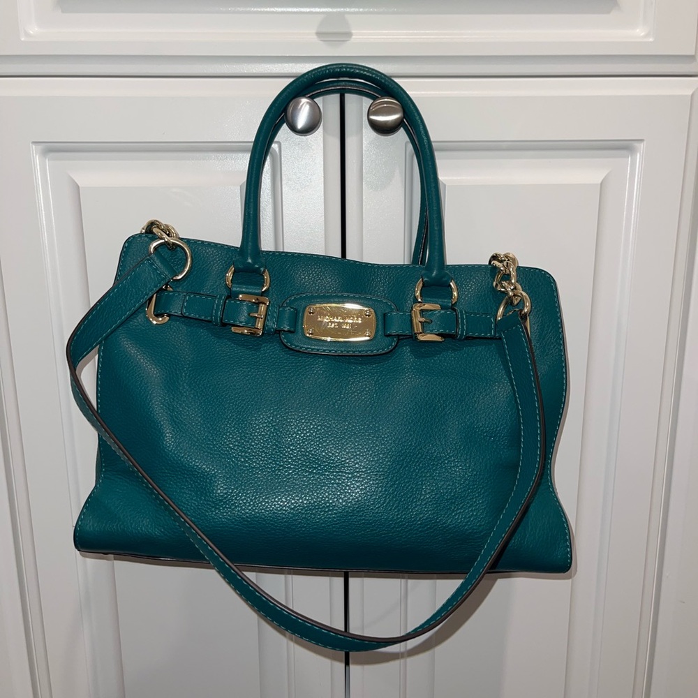 Michael Kors Teal Leather Handbag